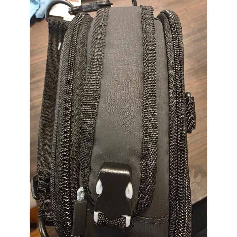 Tommy Bahama Fridge Cold Lunch Pack Expandable Insulated Bag 2 Ice Walls Black